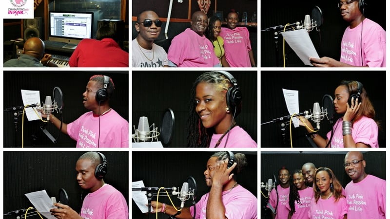 Champions in Pink Studio Collage