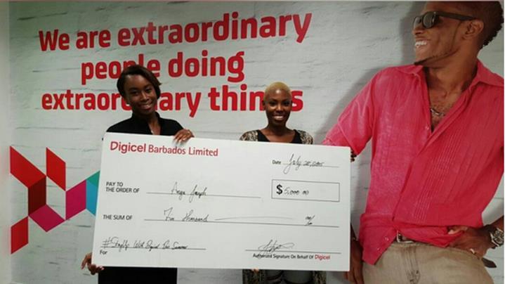 FIRST LUCKY DIGICEL SUMMER PROMOTON WINNER TAKES HOME 5000 IN CASH ph...