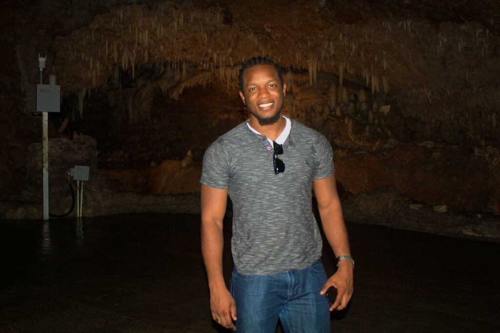 Lloyd at Harrisons Cave