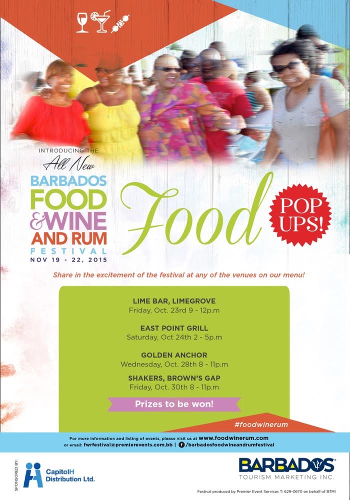 Food Wine and Rum Festival Landing Page