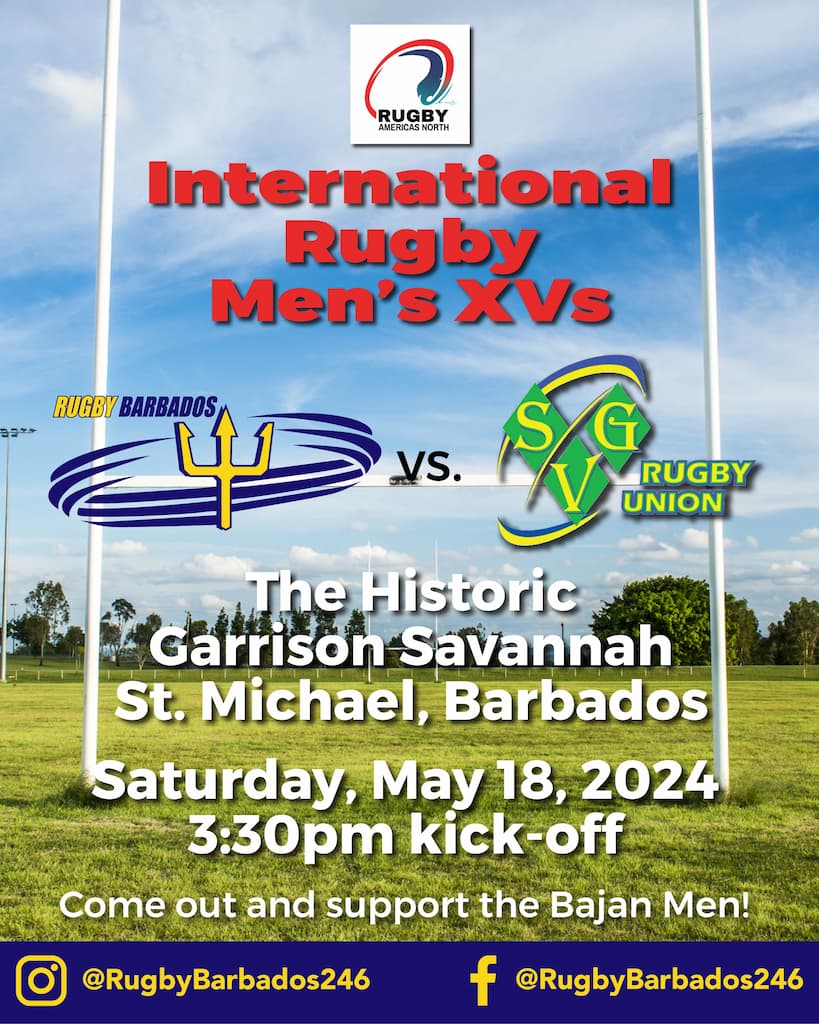 Kick-off is scheduled for 3:30 pm on the newly renovated pitch, which has seen the addition of an irrigation network and a partially completed lighting system. The lighting system, when operational, will allow the Barbados Rugby Football Union (BRFU) to play and practice at night.