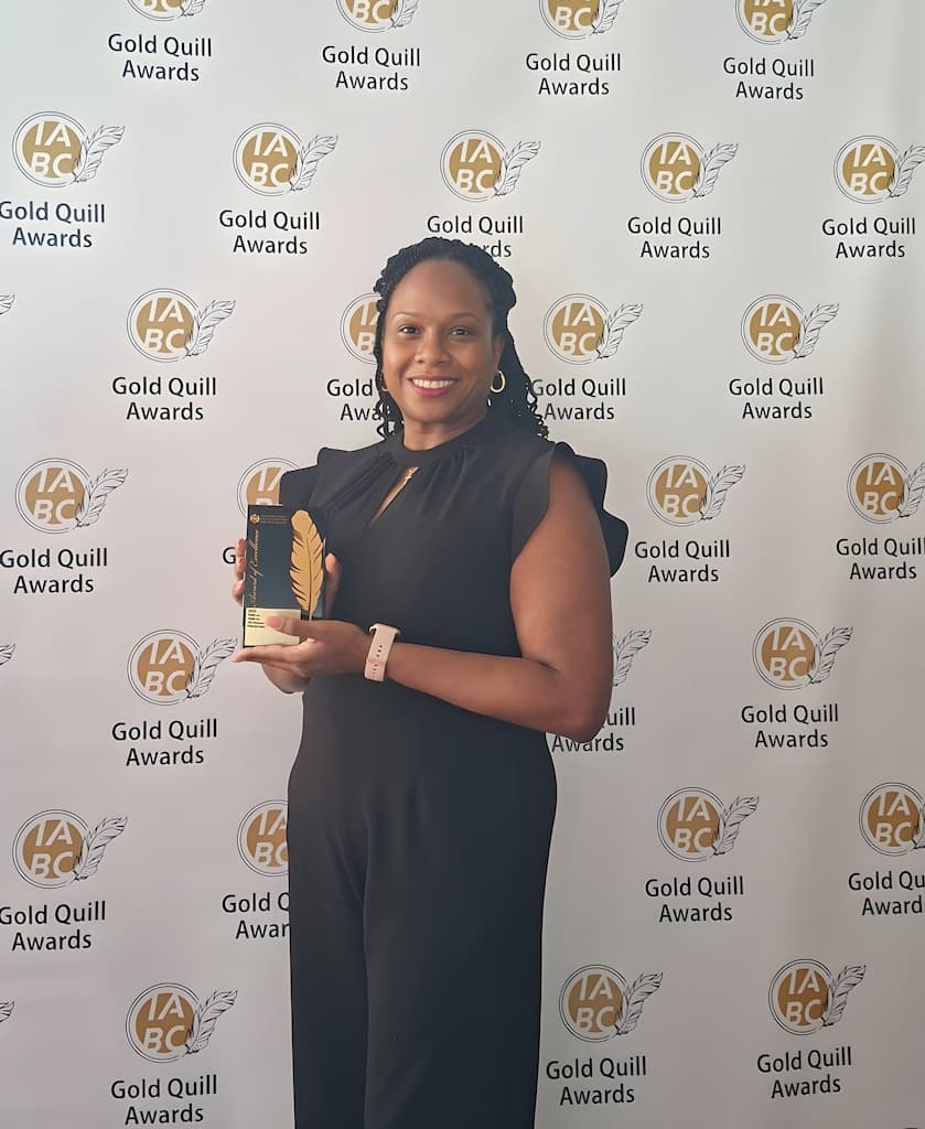 Janelle Riley-Thornhill, Editor of Diabetes Today, accepted the award on June 10 during a ceremony at the Fairmont Hotel in Vancouver, held as part of the 2025 IABC World Conference.