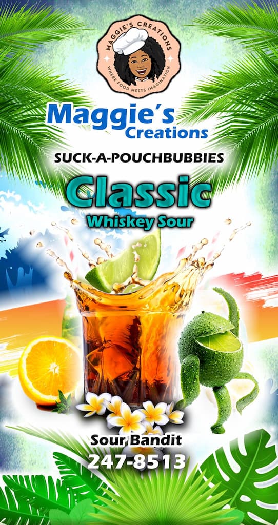 5th Pouch – Whiskey Sour “Sour Bandit” – I am not a huge fan of Whiskey, but this combination  was smooth, you could not taste the whiskey. It was a mellow version of the rum sour 7.9/10