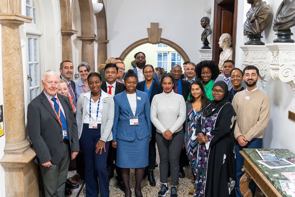 Delegates from the Caribbean, DBT, and King’s College London collaborate during the inaugural UK-Caribbean Life Sciences and Regulatory Mission in London.